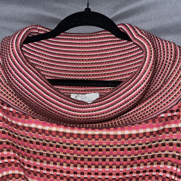 Multicolored box stitch off the shoulder sweater from M by Missoni - Picture 7 of 9